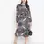 Mocolor printed bleted women stylish dress