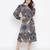 Mocolor printed bleted women stylish dress