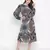 Mocolor printed bleted women stylish dress