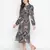 Mocolor printed bleted women stylish dress