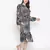 Mocolor printed bleted women stylish dress