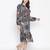 Mocolor printed bleted women stylish dress