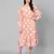 Eronic cute peachy polka print belted women dress