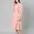 Eronic cute peachy polka print belted women dress
