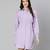 Eye catchy purple button- down women dress