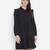 Valiant solid black chic button-down women shirt dress