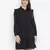 Valiant solid black chic button-down women shirt dress