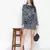 Leafy green floral print elasticated gorgeous women dress