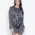 Leafy green floral print elasticated gorgeous women dress