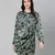 Splash blue floral print elasticated women dress