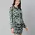 Splash blue floral print elasticated women dress
