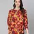 Floweratic muticolor smocking women top