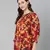 Floweratic muticolor smocking women top