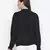 Bonzzer solid black tie-knot women top