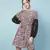 Gropper floral print sleeves lace fabric women dress