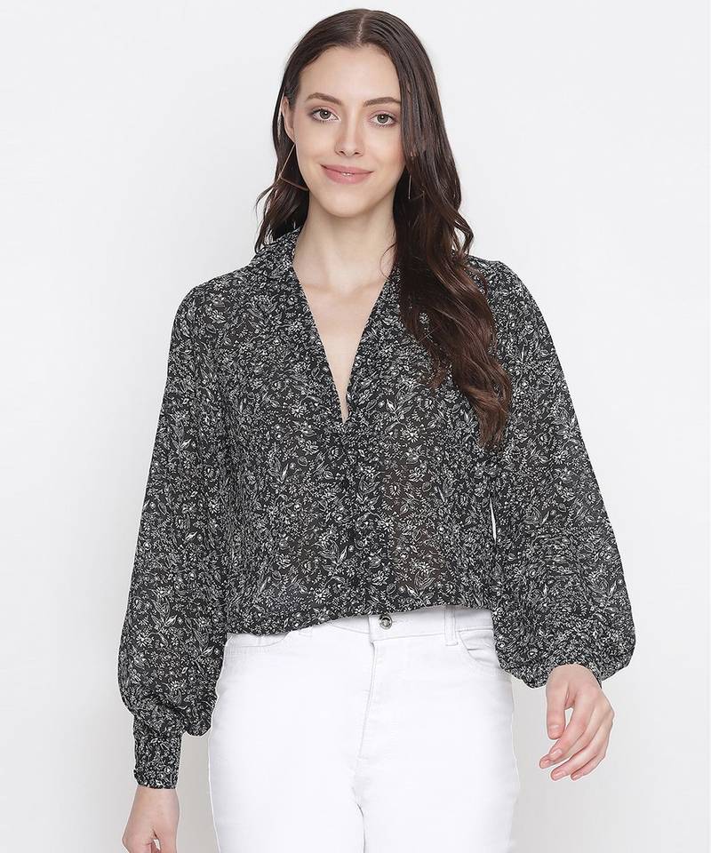 Carnival black party hop chic women top