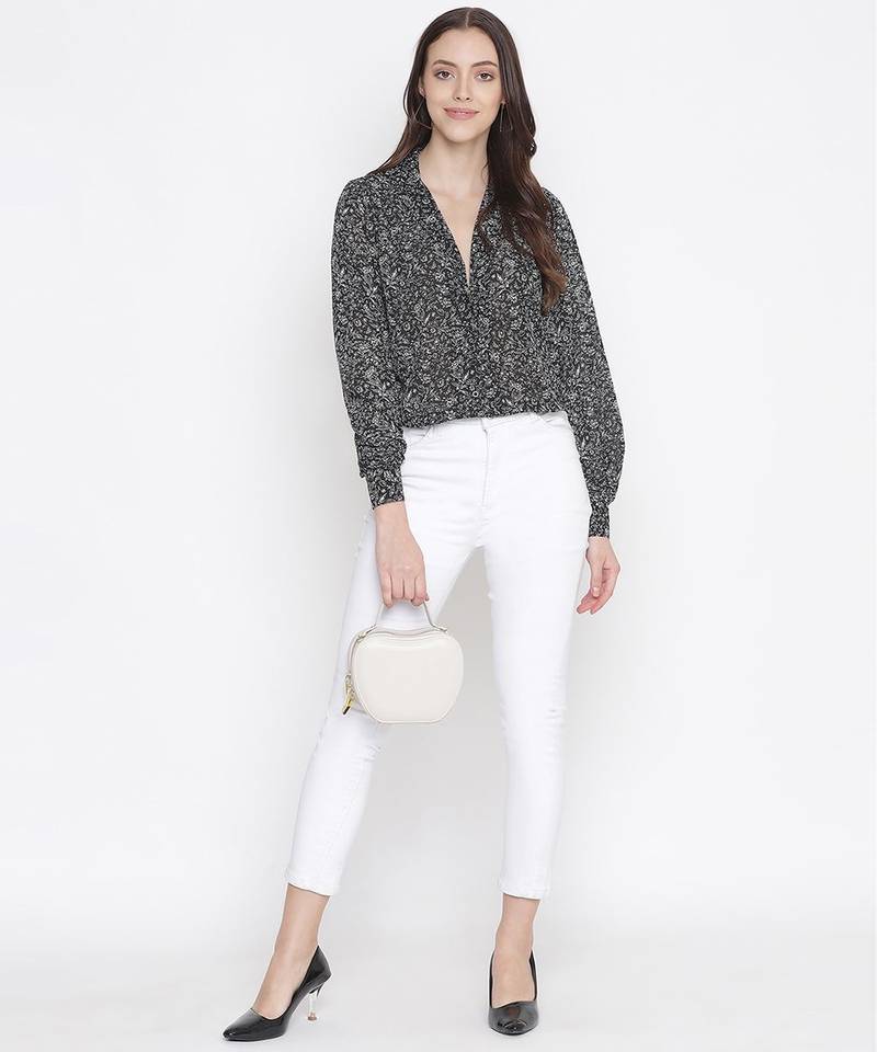 Carnival black party hop chic women top