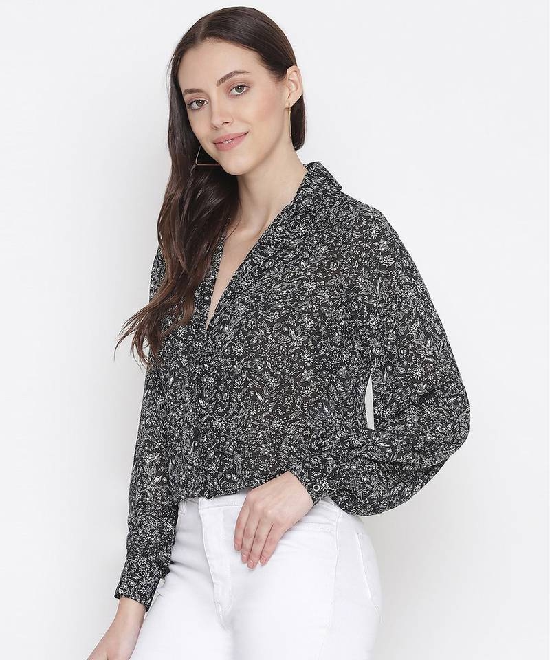 Carnival black party hop chic women top