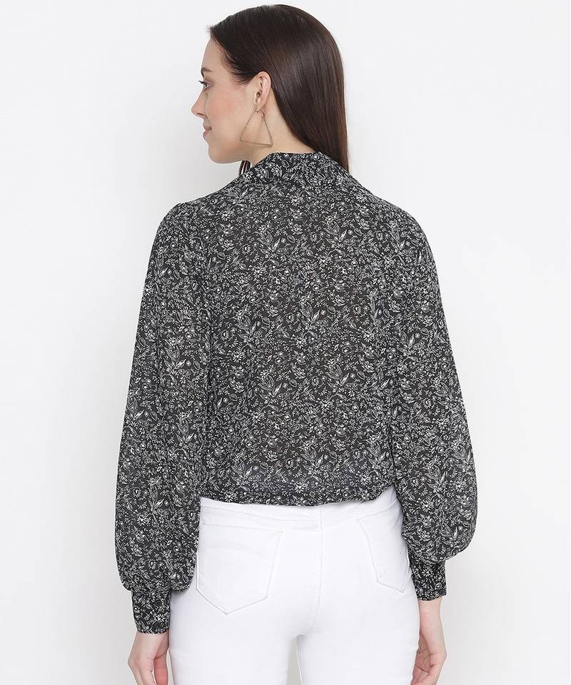 Carnival black party hop chic women top