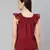 Feiry wine foil print lining chraming women top