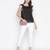 Sofy Blue embroidered gizzling women top
