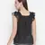 Grand black mutlicolor lurex print straling women top
