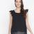 Jewel Black lurux print glitz women top