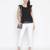 Jewel Black lurux print glitz women top