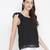 Jewel Black lurux print glitz women top