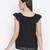 Jewel Black lurux print glitz women top