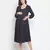 Fancy blue polka print easy maternity dress