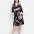 Supreme black floweratic maternity dress