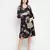 Supreme black floweratic maternity dress