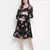 Supreme black floweratic maternity dress