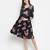 Supreme black floweratic maternity dress