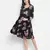 Supreme black floweratic maternity dress