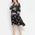Supreme black floweratic maternity dress