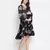 Supreme black floweratic maternity dress