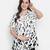 Impressive white animal print classic maternity Top