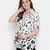 Impressive white animal print classic maternity Top