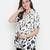 Impressive white animal print classic maternity Top