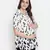 Impressive white animal print classic maternity Top