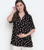 Yellowcious polka print casual maternity Top