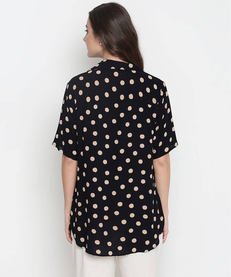 Yellowcious polka print casual maternity Top