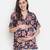 Rich of florals majestic maternity Top