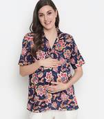 Rich of florals majestic maternity Top