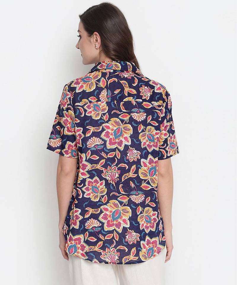 Rich of florals majestic maternity Top