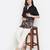 Luxious black colorful border print maternity Top