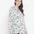 Grandnuer white  tie-knot floral print maternity tunic