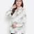 Black floral print  tie -knot maternity tunic
